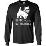 cairn terrier long sleeve - black