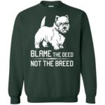 cairn terrier sweatshirt - forest green