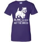 cairn terrier womens t shirt - lady t shirt - purple