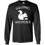 squirrel whisperer long sleeve - black