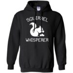 squirrel whisperer hoodie - black