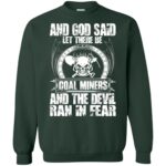 coal miner sweatshirt - forest green