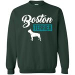 boston terrier sweatshirt - forest green