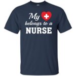 nurse boyfriend t shirt - navy blue