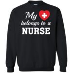 nurse boyfriend sweatshirt - black