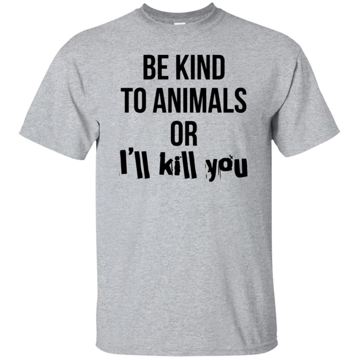 be kind to animals shirt - sport grey