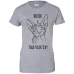 sphynx cat womens t shirt - lady t shirt - sport grey