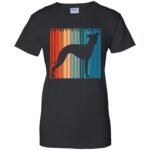 italian greyhound womens t shirt - lady t shirt - black