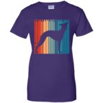 italian greyhound womens t shirt - lady t shirt - purple