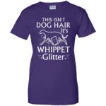 whippet womens t shirt - lady t shirt - purple