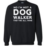 dog walker sweatshirt - black