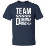 doberman pinscher t shirt - navy blue