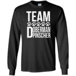doberman pinscher long sleeve - black