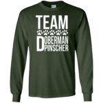 doberman pinscher long sleeve - forest green