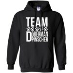 doberman pinscher hoodie - black