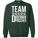 doberman pinscher sweatshirt - forest green