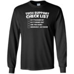 tech support long sleeve - black