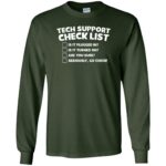tech support long sleeve - forest green