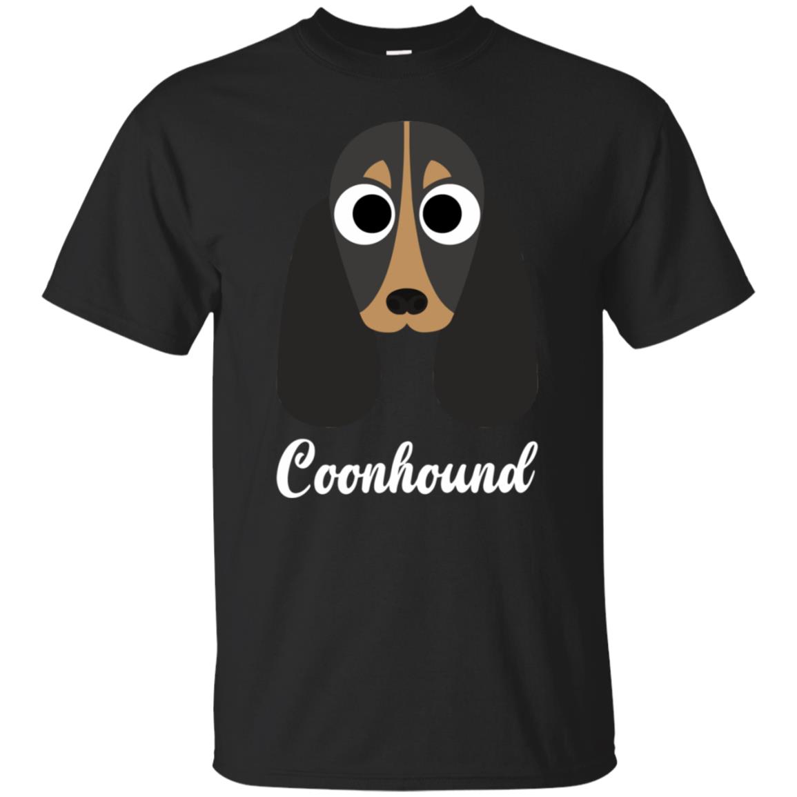 coonhound t shirts - black