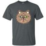 persian cat t shirt - dark heather