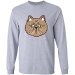 persian cat long sleeve - sport grey