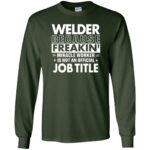 WELDER Funny Job title long sleeve - forest green