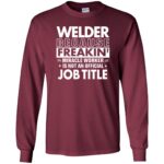 WELDER Funny Job title long sleeve - maroon