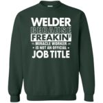 WELDER Funny Job title sweatshirt - forest green