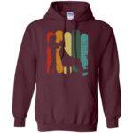 Vintage Retro Hair Stylist hoodie - maroon