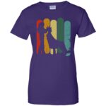Vintage Retro Hair Stylist womens t shirt - lady t shirt - purple