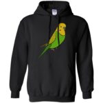 parakeet hoodie - black