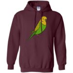 parakeet hoodie - maroon