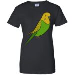 parakeet womens t shirt - lady t shirt - black