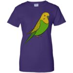 parakeet womens t shirt - lady t shirt - purple