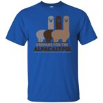 alpacalypse t shirt - royal blue