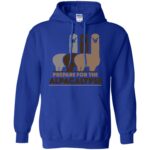 alpacalypse hoodie - royal blue