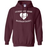 cute nurse hoodie - maroon