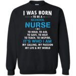 school nurse sweatshirt - black