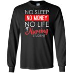Nursing Student long sleeve - black
