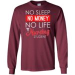 Nursing Student long sleeve - maroon