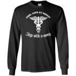 Sleep With A Nurse long sleeve - black