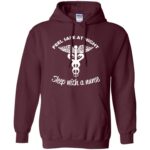 Sleep With A Nurse hoodie - maroon