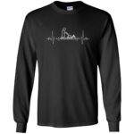 I Love Gardening Heartbeat long sleeve - black