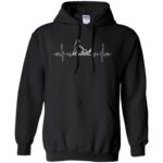 I Love Gardening Heartbeat hoodie - black