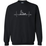 I Love Gardening Heartbeat sweatshirt - black