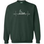I Love Gardening Heartbeat sweatshirt - forest green