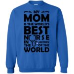 My Mom is The Best Nurse sweatshirt - royal blue