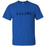 Beekeeping Heartbeat t shirt - royal blue
