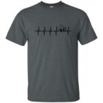 Beekeeping Heartbeat t shirt - dark heather