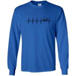 Beekeeping Heartbeat long sleeve - royal blue